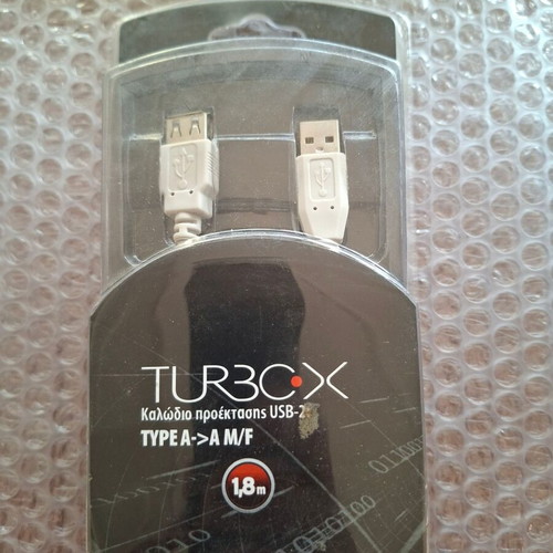 Turbo-X USB 2.0 Extension Cable 1.8m New