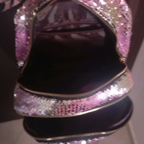 Backpack new multicolored and silver