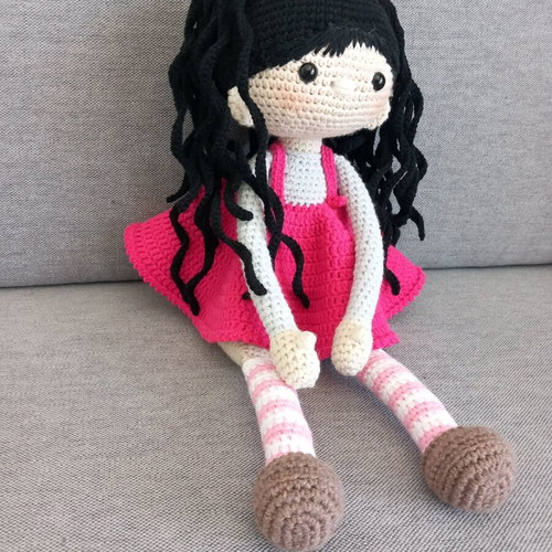 Amigurumi doll handmade new, cotton, 40 cm