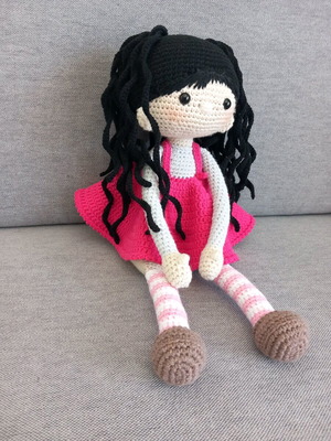Amigurumi doll handmade new, cotton, 40 cm