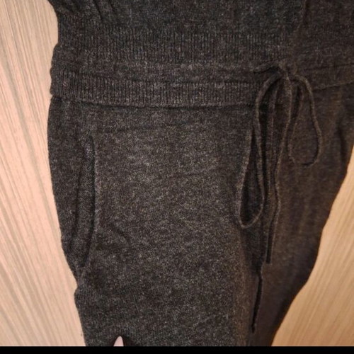 Benetton one-piece wool jumpsuit like new, xs, dark gray