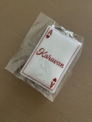 Karavan keychain new, white