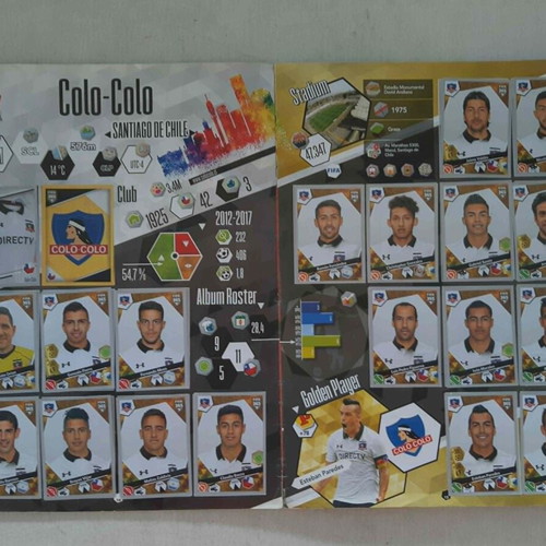 Fifa 365 Panini 2018 sticker album used, 28 missing stickers