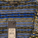 River Island fitted dress size M UK 12 new, blue multicolor