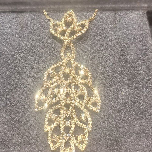Silver 925 necklace with zircon stones