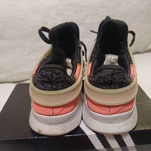 Adidas Equipment women's athletic shoes, black and pink, size 38