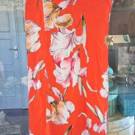 Minkpink Tangerine Dream Floral Midi Dress new, small medium
