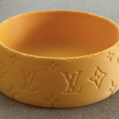 Luxury Inspired Pet Bowl with Handmade 3D Printing