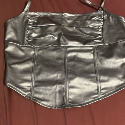 Shein gray elegant blouse new, size S/M