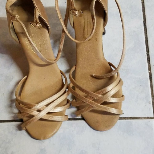 Freed of London handmade gold dance shoes size 37