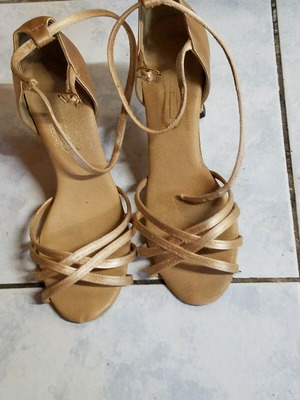 Freed of London handmade gold dance shoes size 37