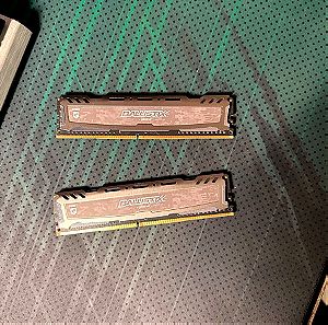 Ram 16Gb (2X8) BallistiX DDR4 2666
