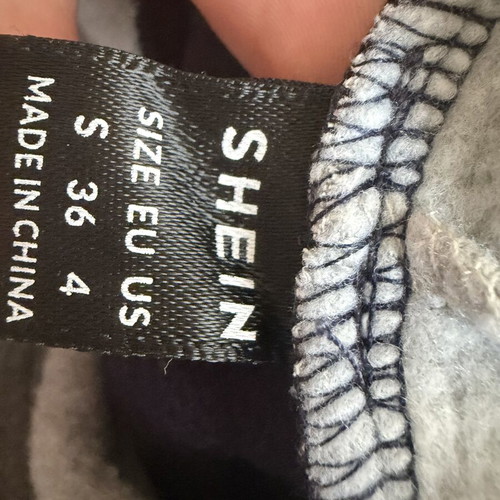 Shein women's hoodie new, size small, white and blue