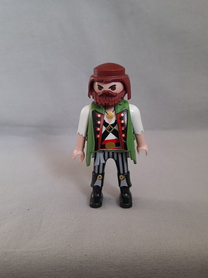 Playmobil pirate figure used, red-haired
