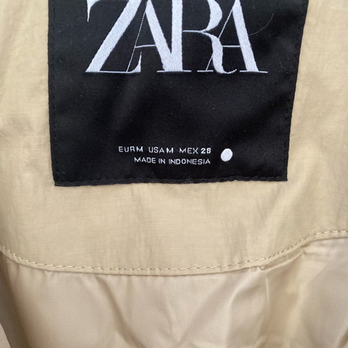 Zara down jacket new, beige, size M