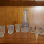 Glass set for tsipouro with pitcher and glasses by G. Stathopoulos