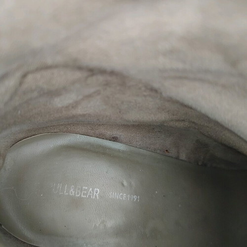 Leather cowboy boots Pull & Bear size 39 like new, beige