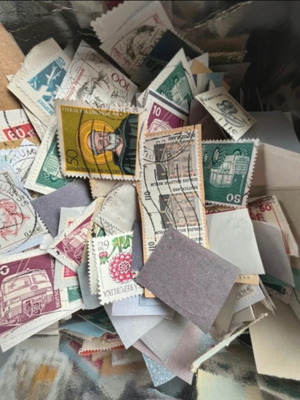 Stamps like new, pack of 100 pieces