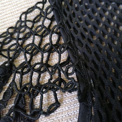 R.Capola mesh blouse new size S/M, black