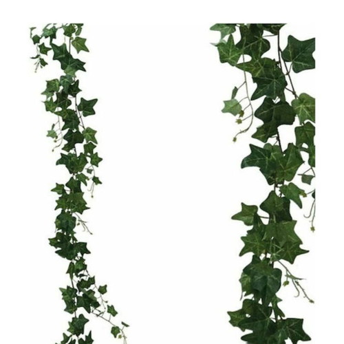 Hanging artificial ivy plant green 185cm new