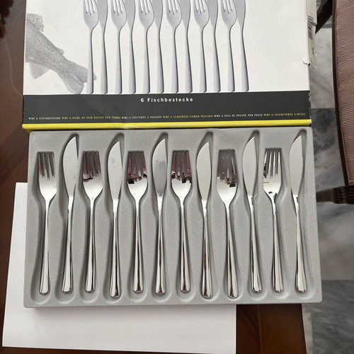 WMF Fish Cutlery Set new, 6 forks and 6 knives