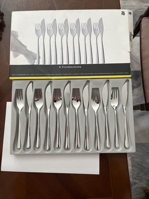 WMF Fish Cutlery Set new, 6 forks and 6 knives