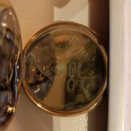 Pocket watch Elgin used, 14k gold, 1921