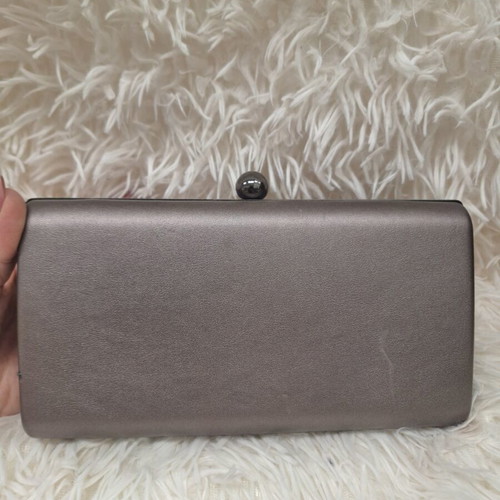 Evening bag new, beige handheld clutch
