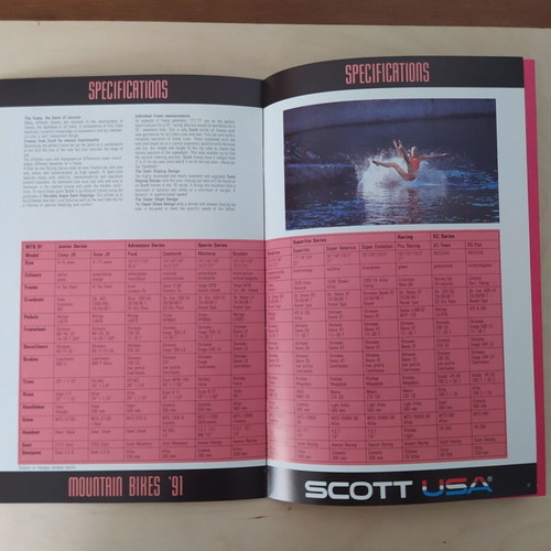 Scott Mountain Bikes 1991 Catalog like new