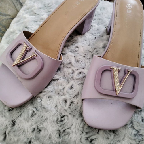 Purple mules used, size 40