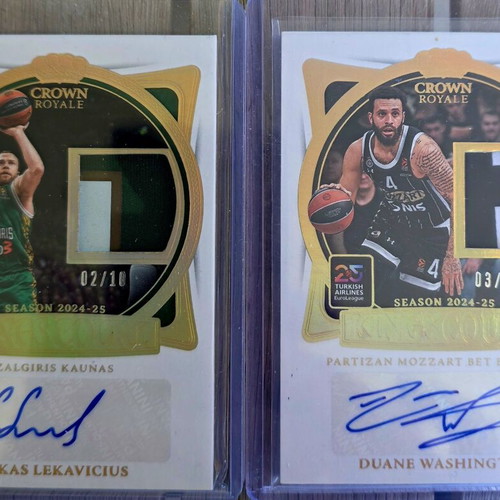 Panini Euroleague Crown 2024-2025 Kings Court Patch Autograph Gold new
