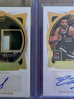 Panini Euroleague Crown 2024-2025 Kings Court Patch Autograph Gold new
