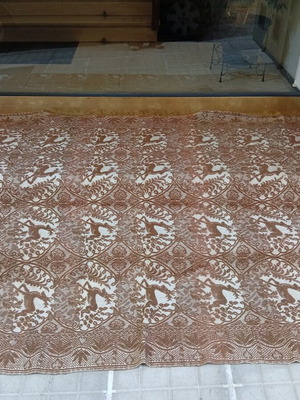 Traditional wool blanket used with deer pattern 2.00×1.60 m