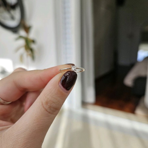 Silver 925 gold-plated ring like new