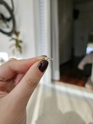 Silver 925 gold-plated ring like new
