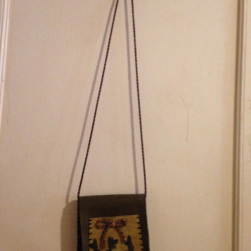 Vintage Boho crossbody bag used, multicolored