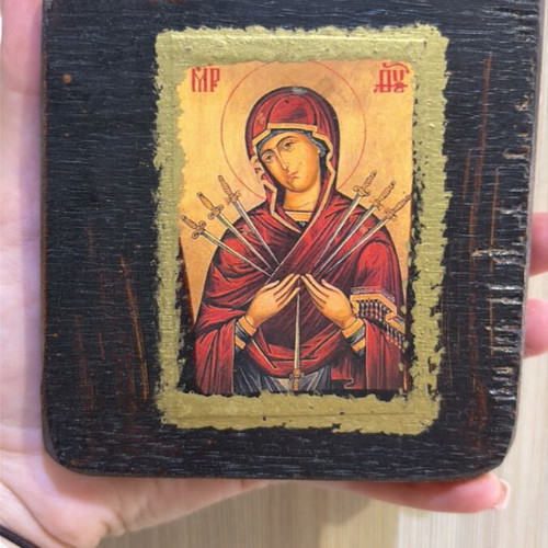 Icon of Panagia Eptaspathi with seven swords
