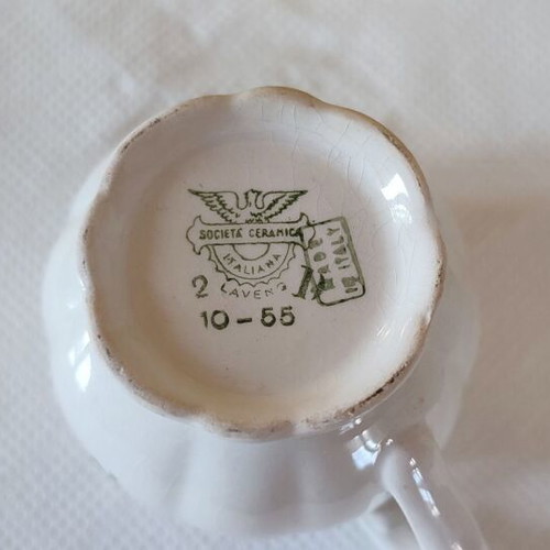Società Ceramica Italiana Laveno vintage milk jug 1955