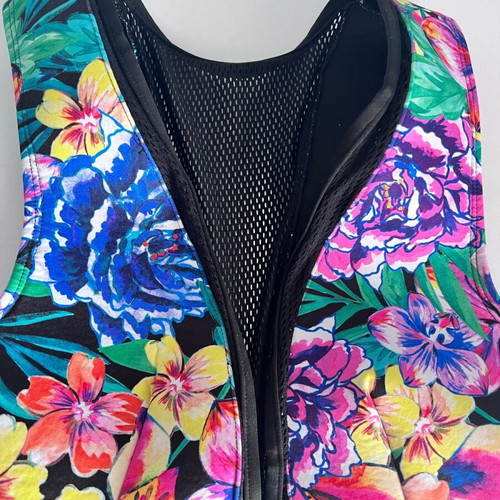 ASOS swimwear bikini top colorful floral new, Small 36