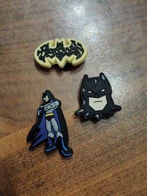Batman pins set of 3 for Crocs new
