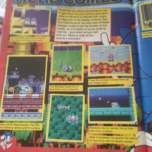 Panini Sonic 1994 album used with stickers and poster