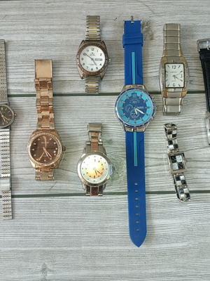 Wristwatches set of 10 used, unisex