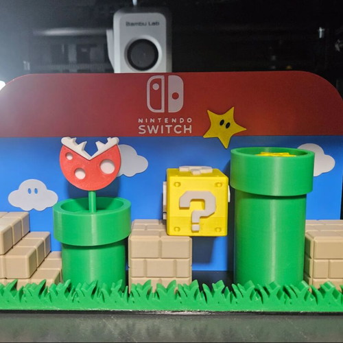 Nintendo Switch Dock Mario style new, decorative PLA stand