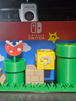 Βάση Nintendo Switch σε στυλ Mario καινούργια, διακοσμητική βάση PLA