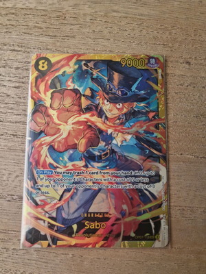 Sabo (OP07-118) SECRET Rare One Piece TCG card like new