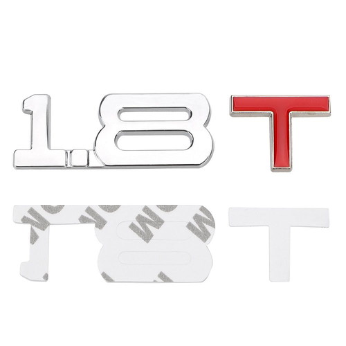Metal 1.8T Car Badge like new with Red Letter
