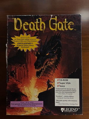 Death Gate Big Box PC used, English release complete in box