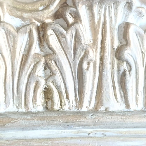 Authentic architectural corbel capital, terracotta, set of 4