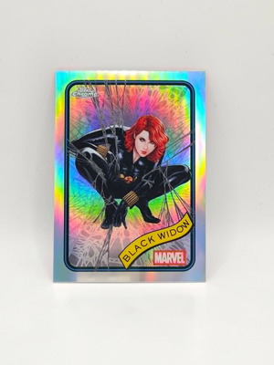 Topps Chrome Marvel Black Widow Refractor κάρτα σαν καινούργιο