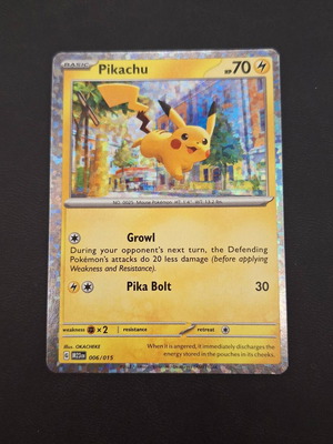 Pikachu Holographic Print Error κάρτα καινούργια